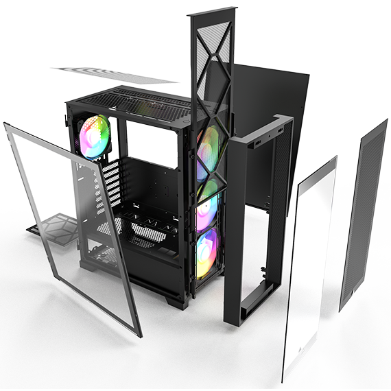 Корпус MONTECH AIR 1000 PREMIUM Black - AIR 1000 PREMIUM BK - фото 8