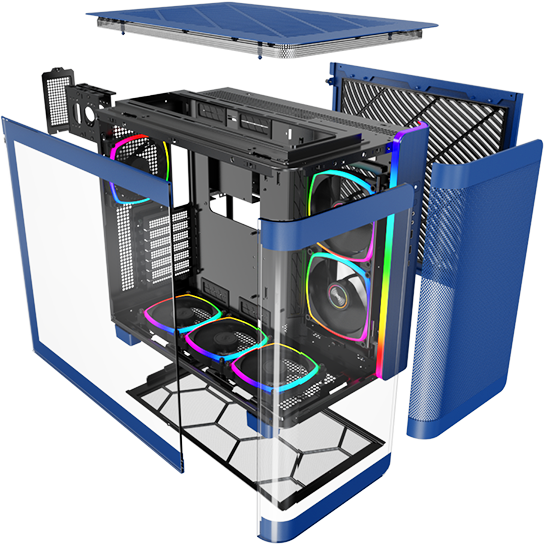 Корпус MONTECH KING 95 PRO Blue - KING 95 PRO BLUE - фото 9