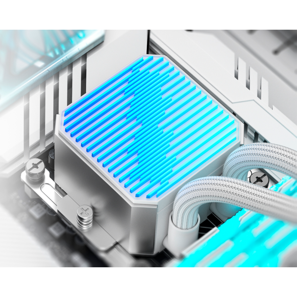 Система жидкостного охлаждения ID-COOLING DX240 MAX WHITE - фото 8