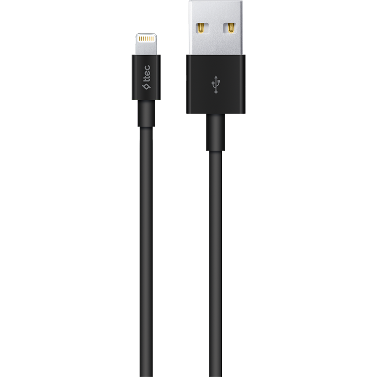 Кабель USB - Lightning, 1м, ttec 2DK7508S Black