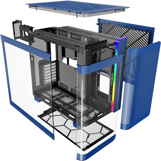 Корпус MONTECH KING 95 Blue - KING 95 BLUE - фото 9