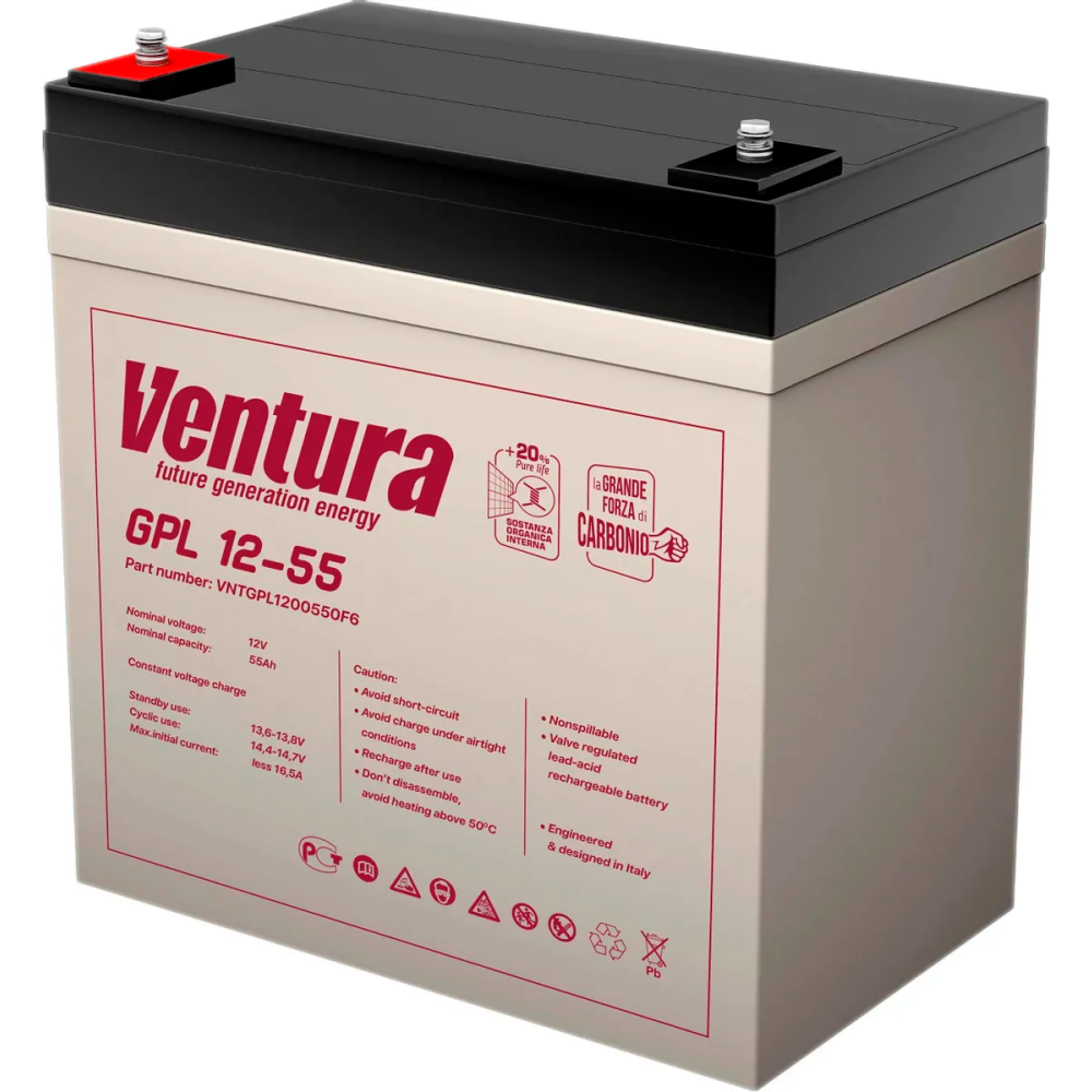 Аккумуляторная батарея Ventura GPL 12-55 - VNTGPL1200550F6