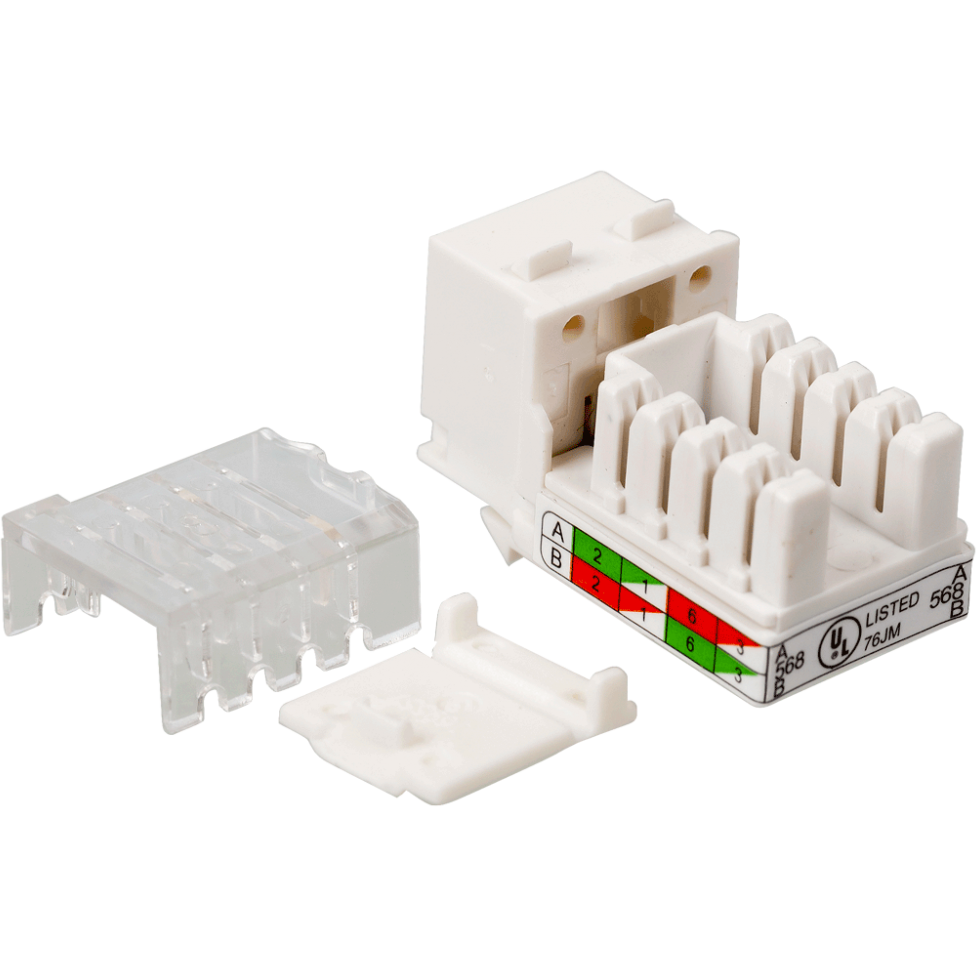 Вставка RJ-45 Lanmaster LAN-OK45U5E/90N-WH - фото 2