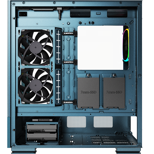 Корпус MONTECH SKY TWO MOROCCO Blue - SKY TWO MOROCCO BLUE - фото 5