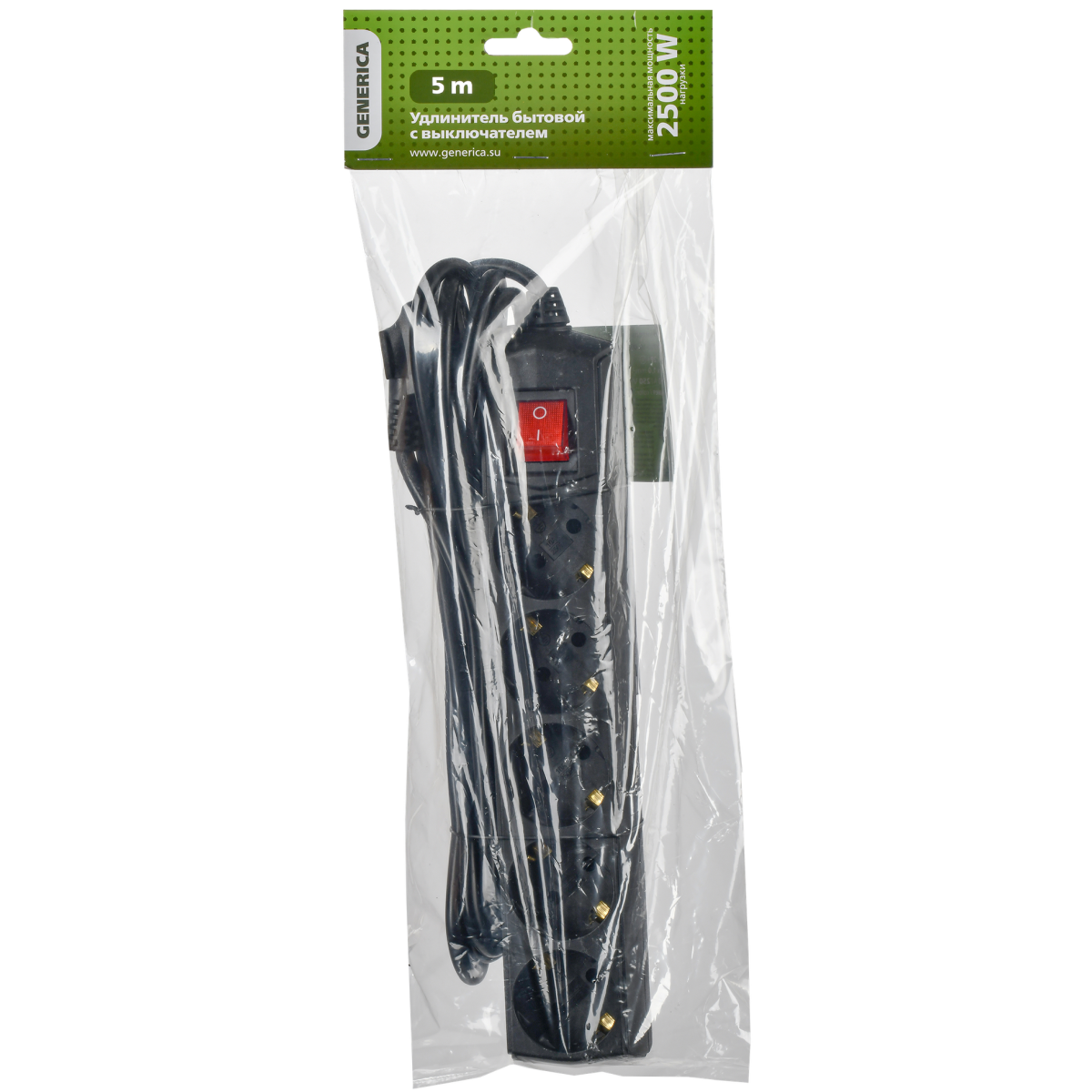 Сетевой удлинитель GENERICA WYP10-10-05-05-ZK-K02-G - фото 2