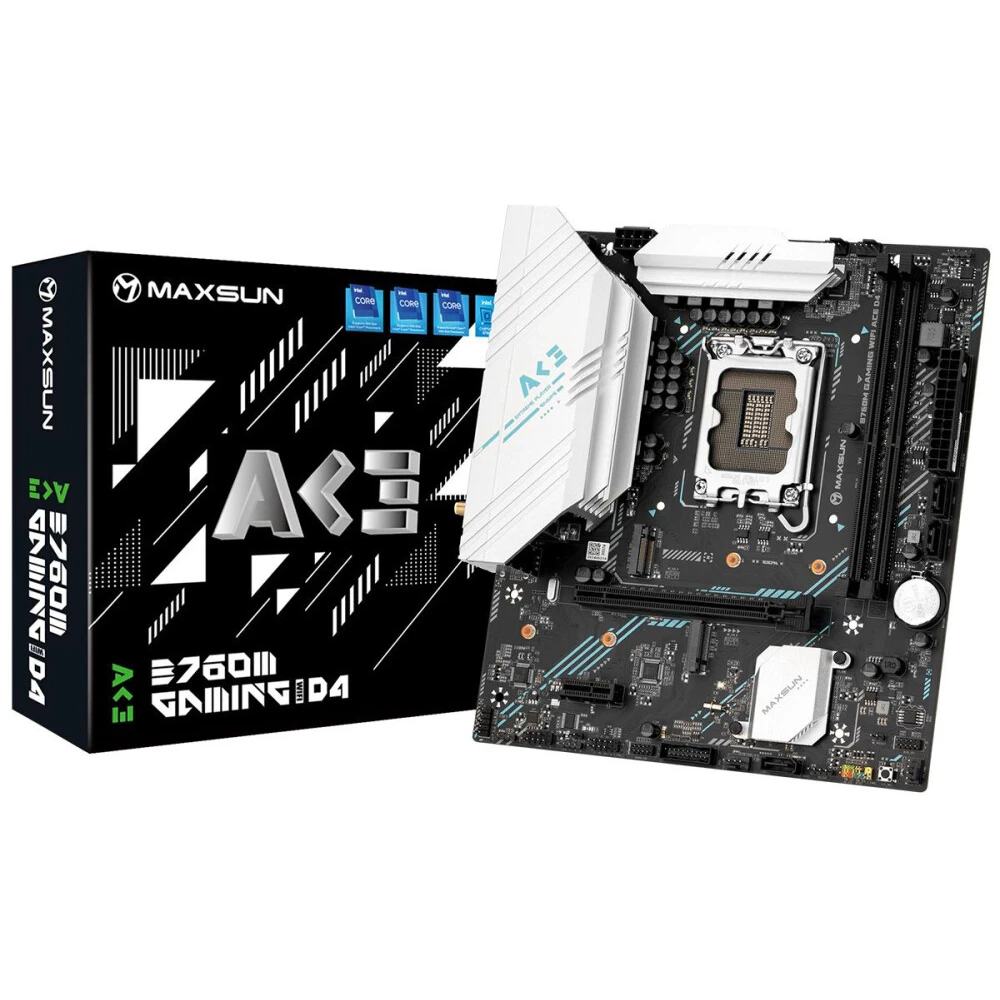 Материнская плата Maxsun B760M GAMING WIFI ACE D4 - MS-B760M GAMING WIFI ACE D4 - фото 6