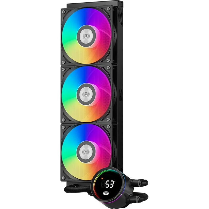Система жидкостного охлаждения PCcooler DA360 Pro ARGB Digital BK - фото 2