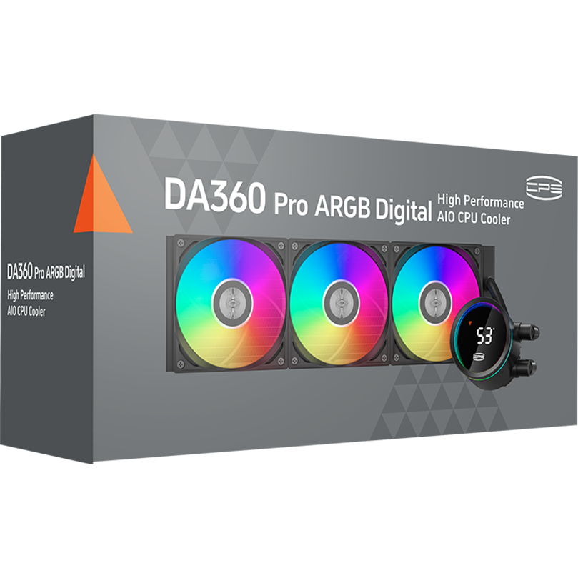 Система жидкостного охлаждения PCcooler DA360 Pro ARGB Digital BK - фото 7