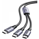Разветвитель USB Type-C - USB Type-C, 1.5м, UGREEN US561 Black (35087)