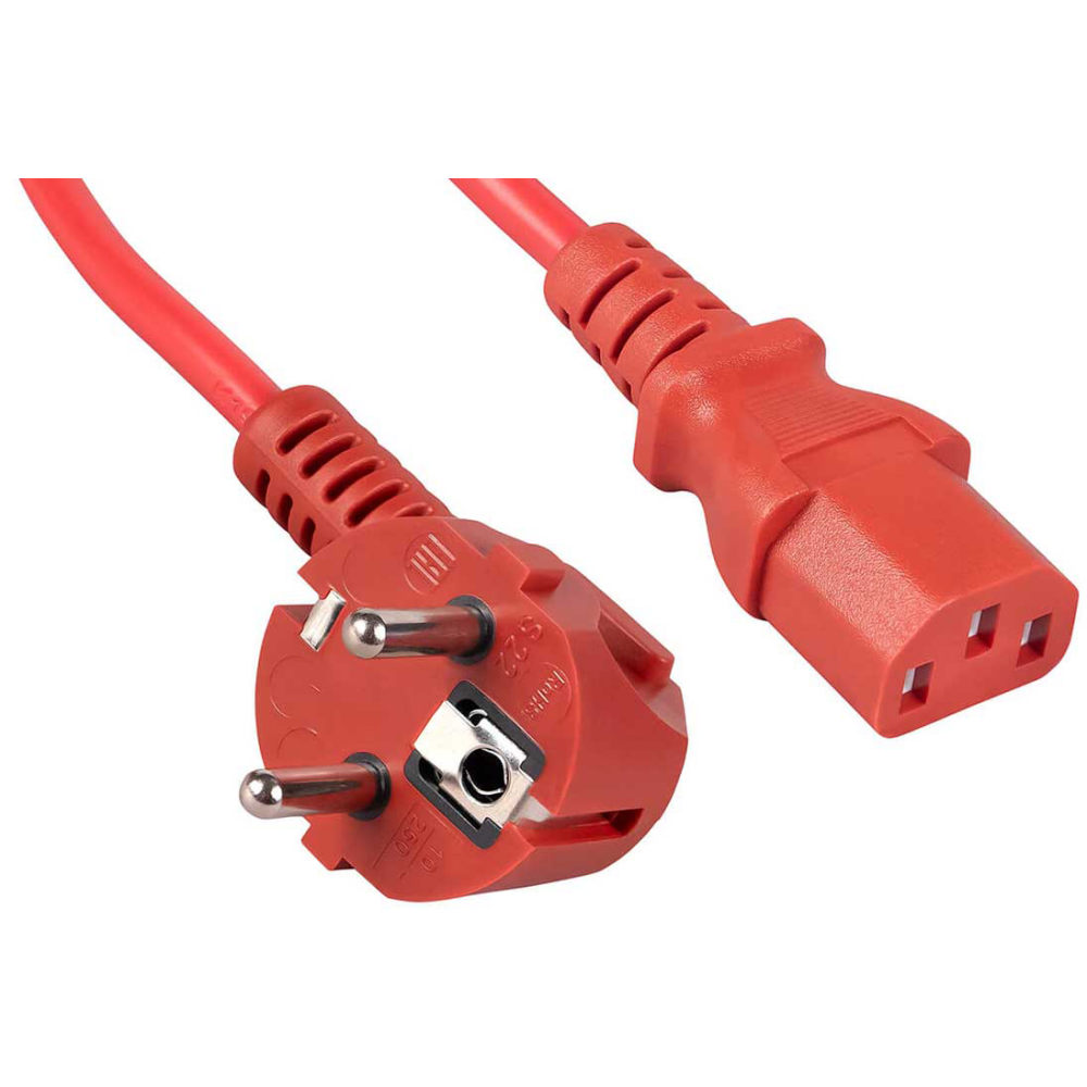 Кабель питания Schuko - C13, 1.8м, Cablexpert PC-186-VDE-R-1.8M