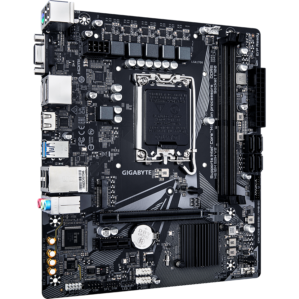 Материнская плата Gigabyte H610M S2H V2 OEM - фото 2