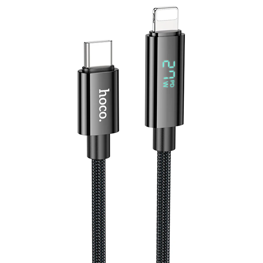 Кабель USB Type-C - Lightning, 1.2м, HOCO U125 Black