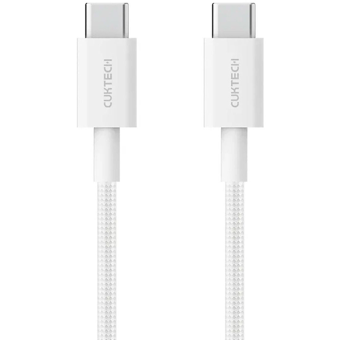 Кабель USB Type-C - USB Type-C, 1.5м, CUKTECH CTC315P White - CKCTC315PCHW