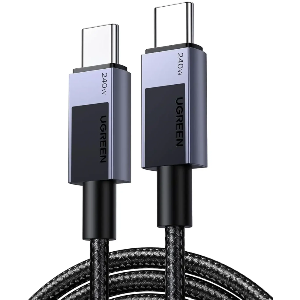 Кабель USB Type-C - USB Type-C, 1м, UGREEN L513 Black