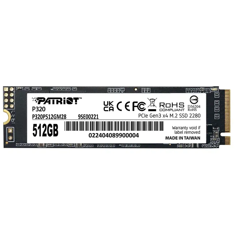 Накопитель SSD 512GB Patriot P320 (P320P512GM28)