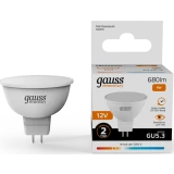 Светодиодная лампочка Gauss Elementary MR16 3000K (9 Вт, GU5.3) (11519)