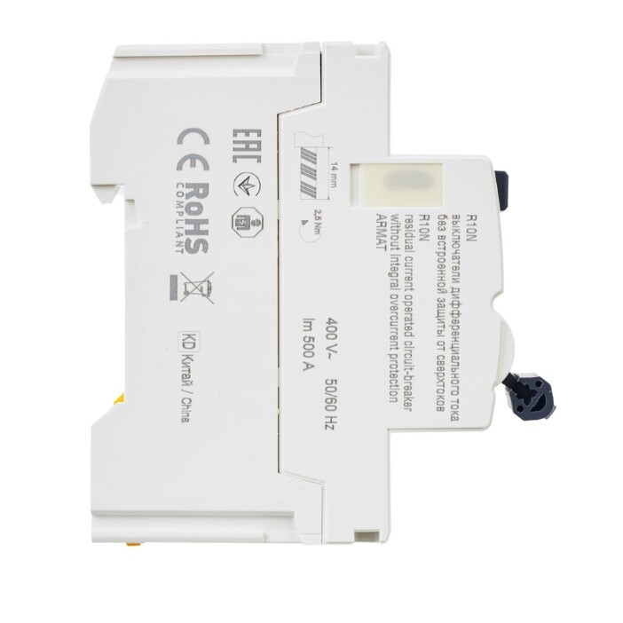 Выключатель дифференциального тока (УЗО) IEK ARMAT AR-R10N-4-040C100 - фото 4