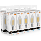 Филаментная лампочка Gauss Filament Elementary 2700K (12 Вт, E14) 10 шт. (32112)