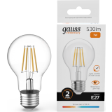 Филаментная лампочка Gauss Filament Elementary 2700K (7 Вт, E27) 10 шт. (22217)