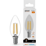 Филаментная лампочка Gauss Filament Elementary 2700K (8 Вт, E14) 10 шт. (32118)