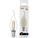 Филаментная лампочка Gauss Filament Elementary 2700K (8 Вт, E14) 10 шт. (42118)