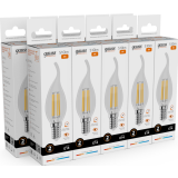 Филаментная лампочка Gauss Filament Elementary 2700K (8 Вт, E14) 10 шт. (42118)