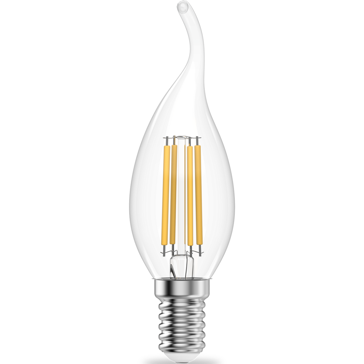 Филаментная лампочка Gauss Filament Elementary 4100K (12 Вт, E14) 10 шт. (42122)