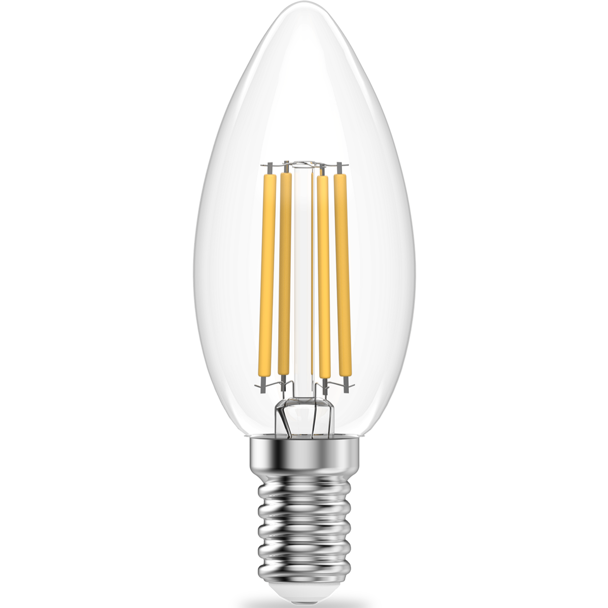 Филаментная лампочка Gauss Filament Elementary 4100K (8 Вт, E14) 10 шт. - 32128