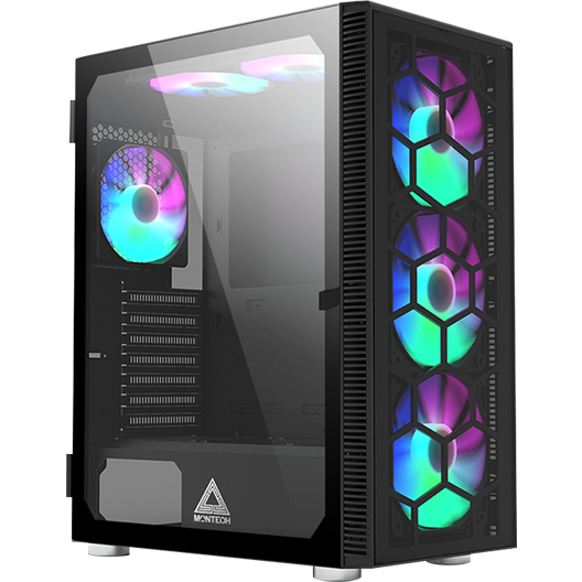 Корпус MONTECH X3 GLASS Black