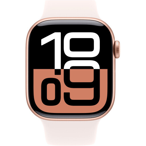 Умные часы Apple Watch Series 10 42mm Rose Gold Aluminum Case with Light Blush Sport Band S/M (MWWH3LW/A) - фото 2