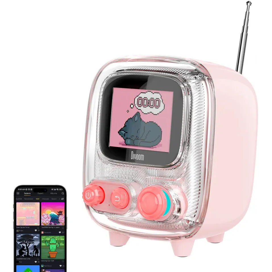 Портативная акустика Divoom Tiivoo 2 Pink - 90100058242 - фото 2