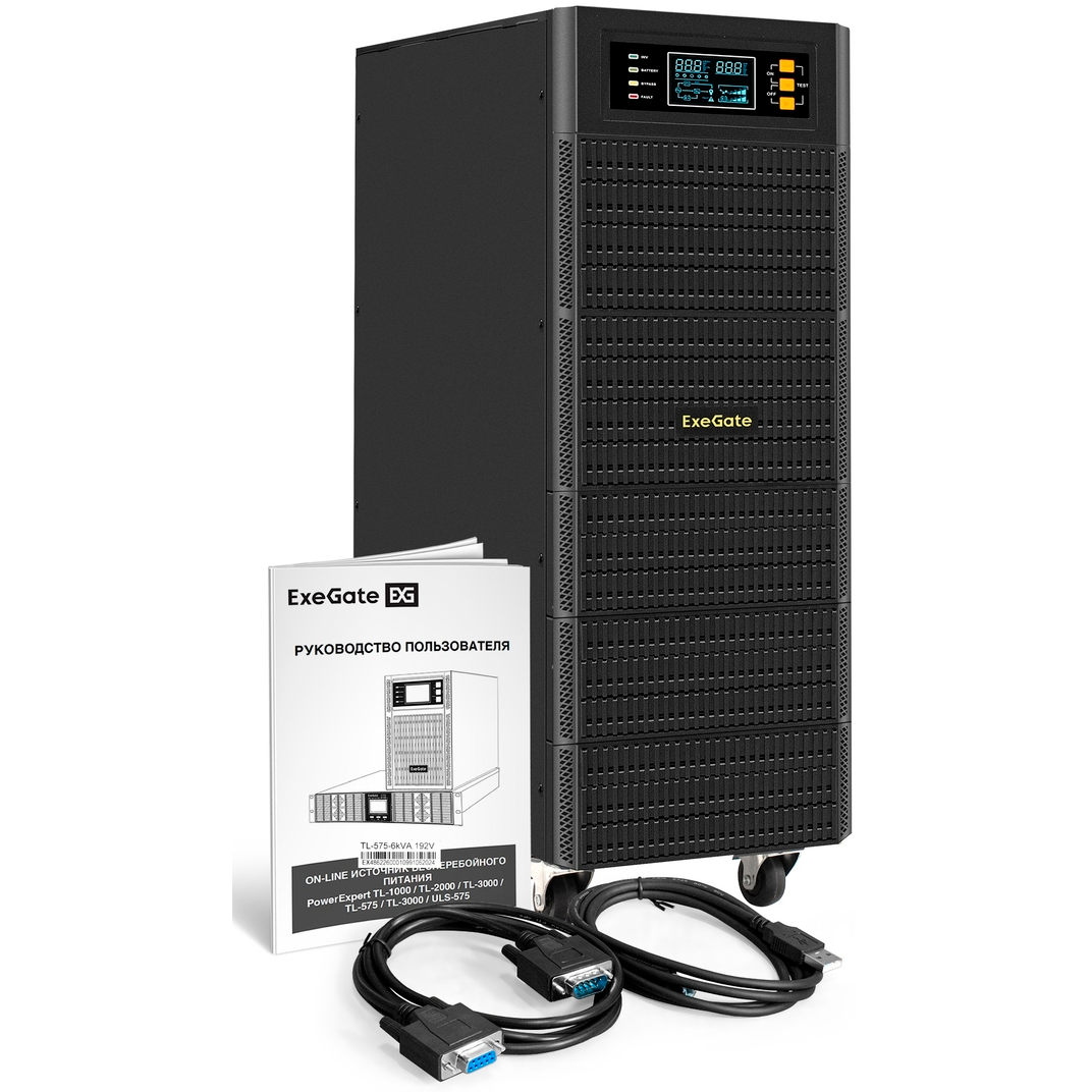 ИБП ExeGate PowerExpert TL-575-6kVA.192V.LCD.AVR.T.USB.RS232.SNMP - EX296951RUS - фото 6