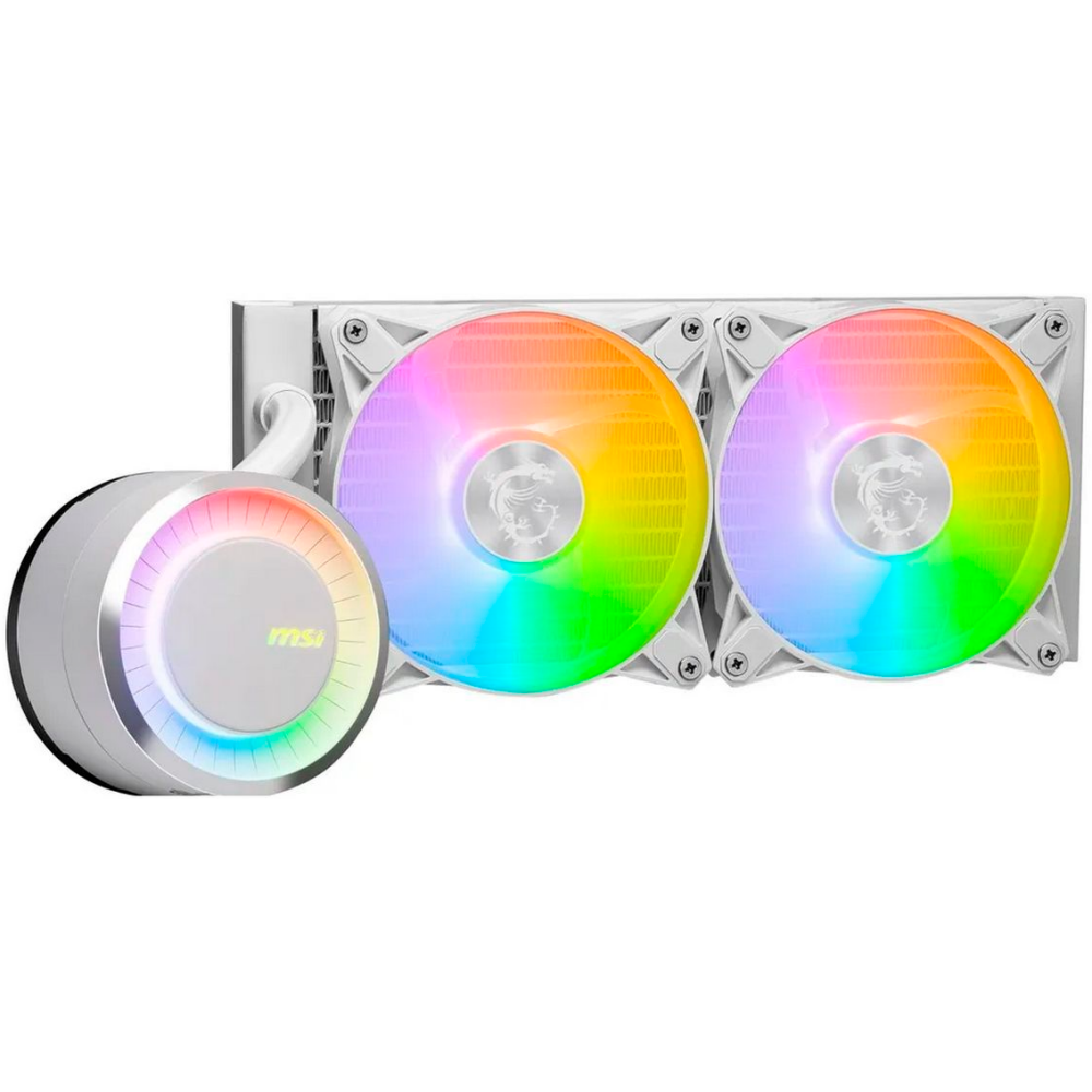Система жидкостного охлаждения MSI MAG CORELIQUID E240 WHITE - 306-7ZW5E27-C24 - фото 2