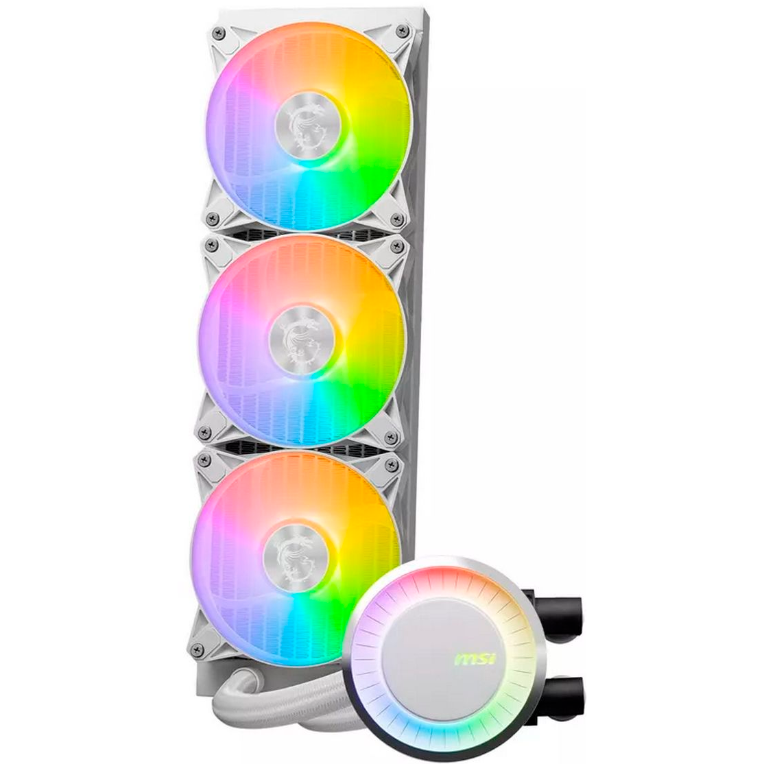 Система жидкостного охлаждения MSI MAG CORELIQUID E360 WHITE - 306-7ZW6E27-C24 - фото 3