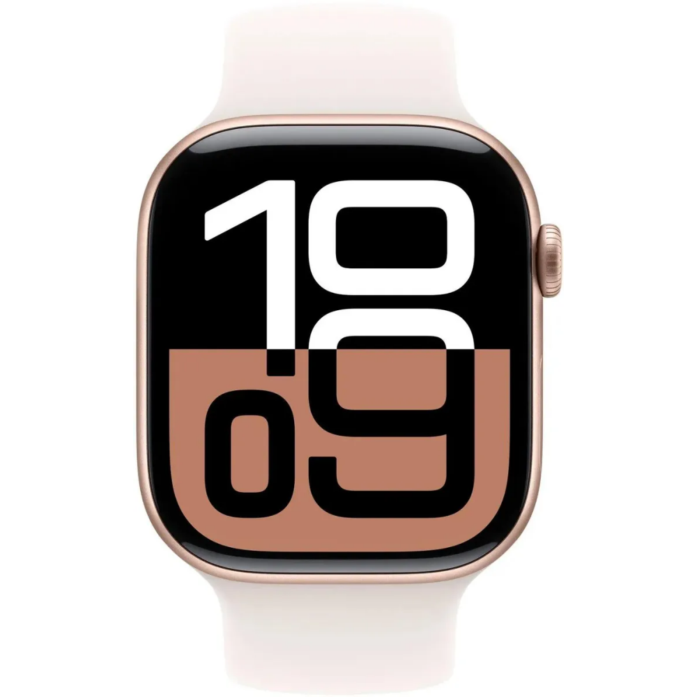 Умные часы Apple Watch Series 10 46mm Rose Gold Aluminum Case with Light Blush Sport Band S/M (MWWT3) - MWWT3ZP/A - фото 2