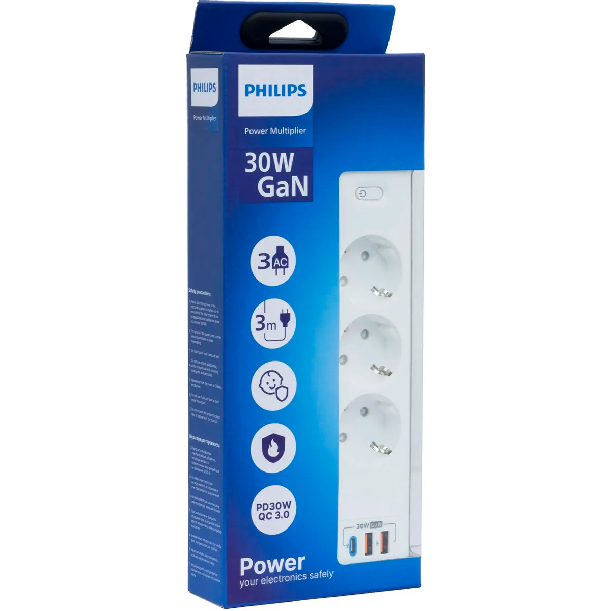 Сетевой фильтр Philips CHP8236WB 3м - CHP8236WB/51 - фото 2