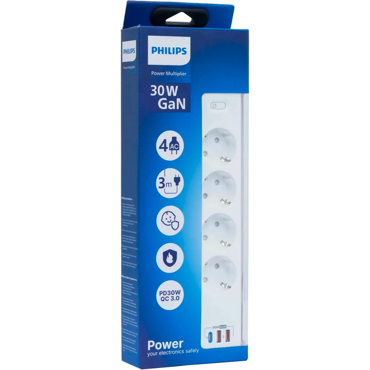 Сетевой фильтр Philips CHP8246WB 3м - CHP8246WB/51 - фото 2