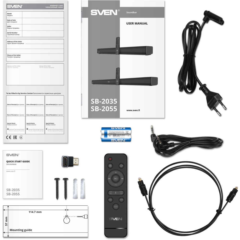 Звуковая панель Sven SB-2055 - SV-022471 - фото 10