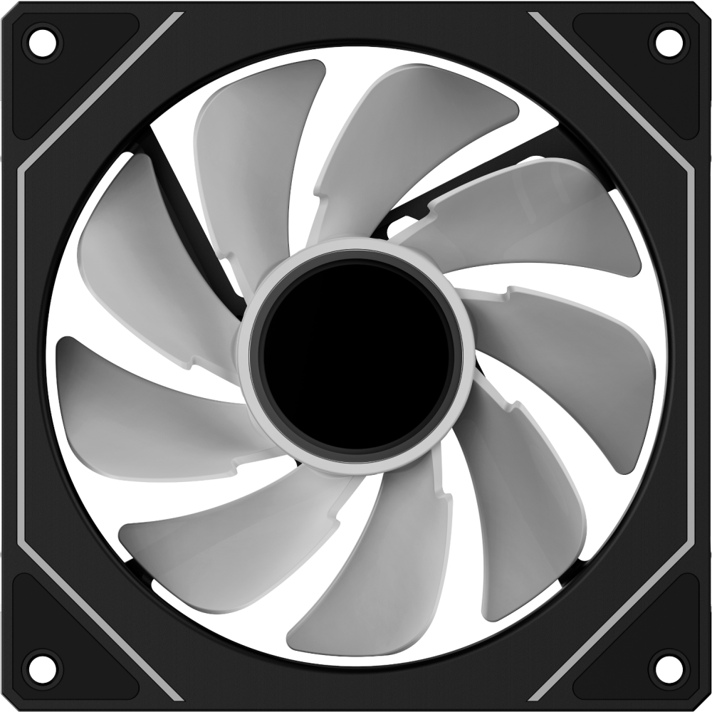 Вентилятор для корпуса Ocypus Gamma F12 BK ARGB REVERSE BLADE - Gamma-F12-BK1AM01X-GL - фото 4