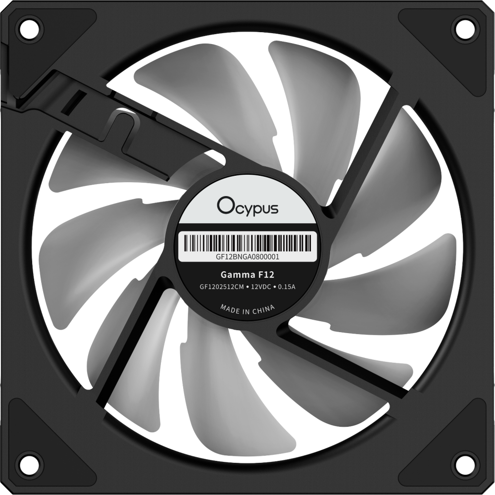 Вентилятор для корпуса Ocypus Gamma F12 BK ARGB REVERSE BLADE - Gamma-F12-BK1AM01X-GL - фото 5