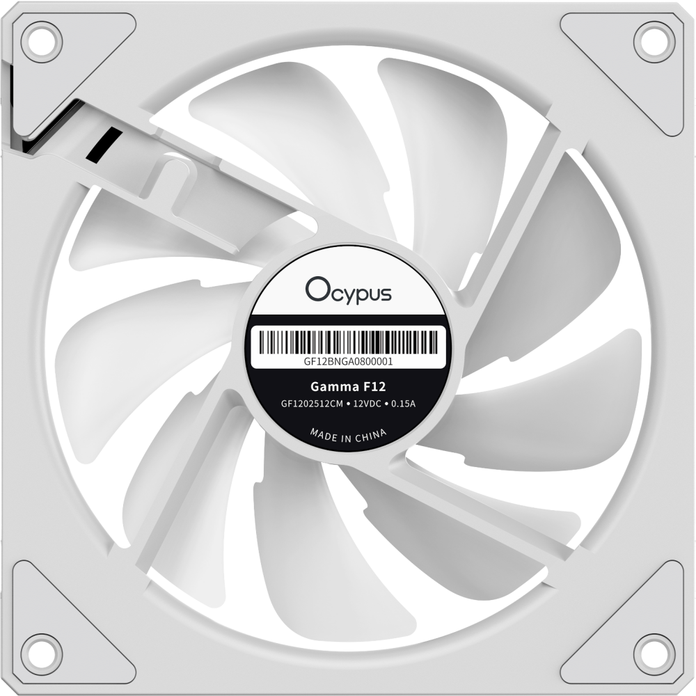 Вентилятор для корпуса Ocypus Gamma F12 WH ARGB REVERSE BLADE - Gamma-F12-WH1AM01X-GL - фото 3