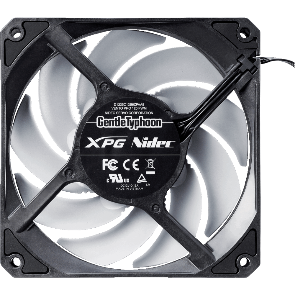 Вентилятор для корпуса ADATA XPG VENTO 120 Pro Black - VENTOPRO120-PWMBKCWW - фото 2