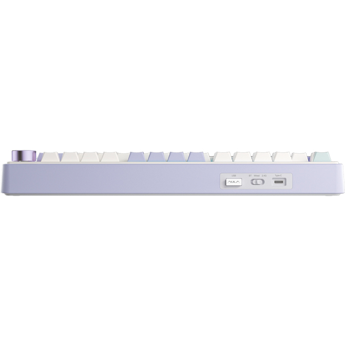 Клавиатура AULA F75 Purple-Beige-Green (Grey Switches) - фото 5