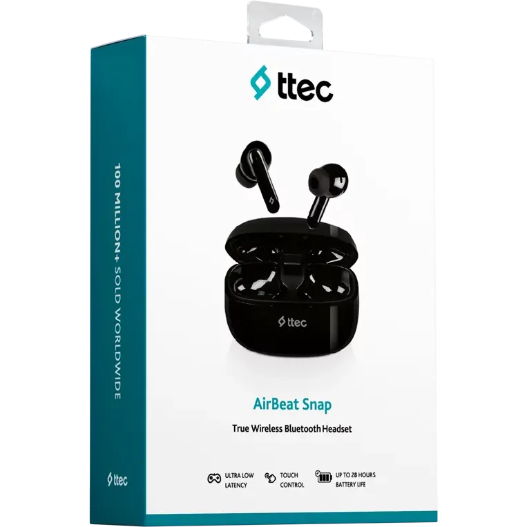 Гарнитура ttec AirBeat Snap Black - 2KM149B - фото 7