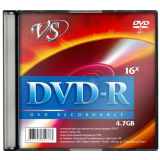 Диск DVD+R VS 4.7Gb 16x Slim Case (1 шт.) (VSDVDPRSL01)