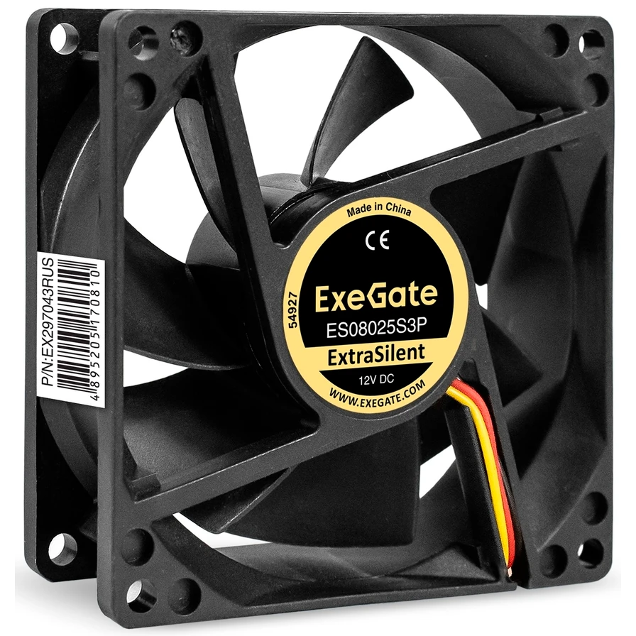 Вентилятор для корпуса ExeGate ES08025S3P - EX297043RUS - фото 2