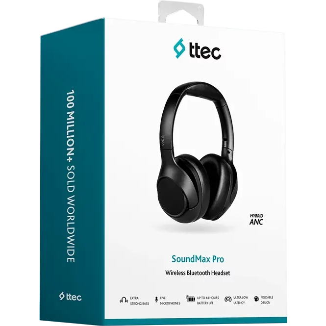 Гарнитура ttec SoundMax Pro ANC Black - 2KM151S - фото 7