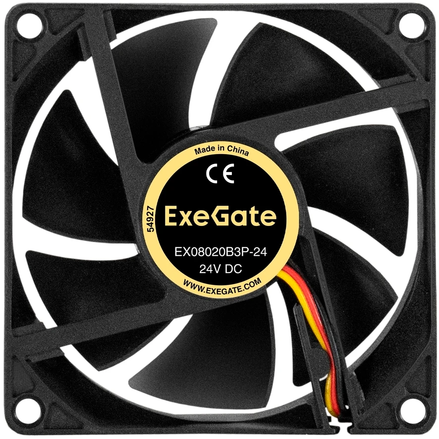 Вентилятор для корпуса ExeGate EX08020B3P-24 - EX297082RUS - фото 2