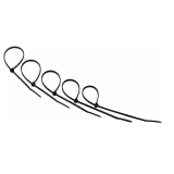 Кабельная стяжка Rexant 07-0201-25, 25 шт.