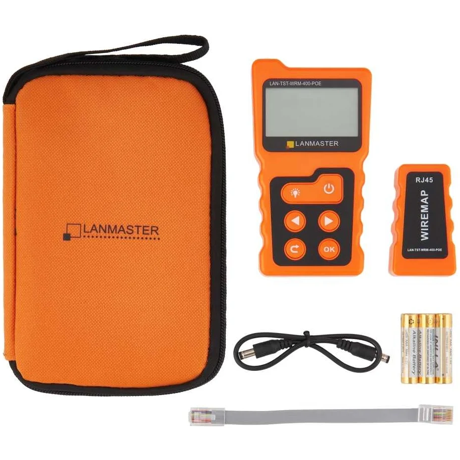 Тестер витой пары Lanmaster LAN-TST-WRM-400-POE - фото 3